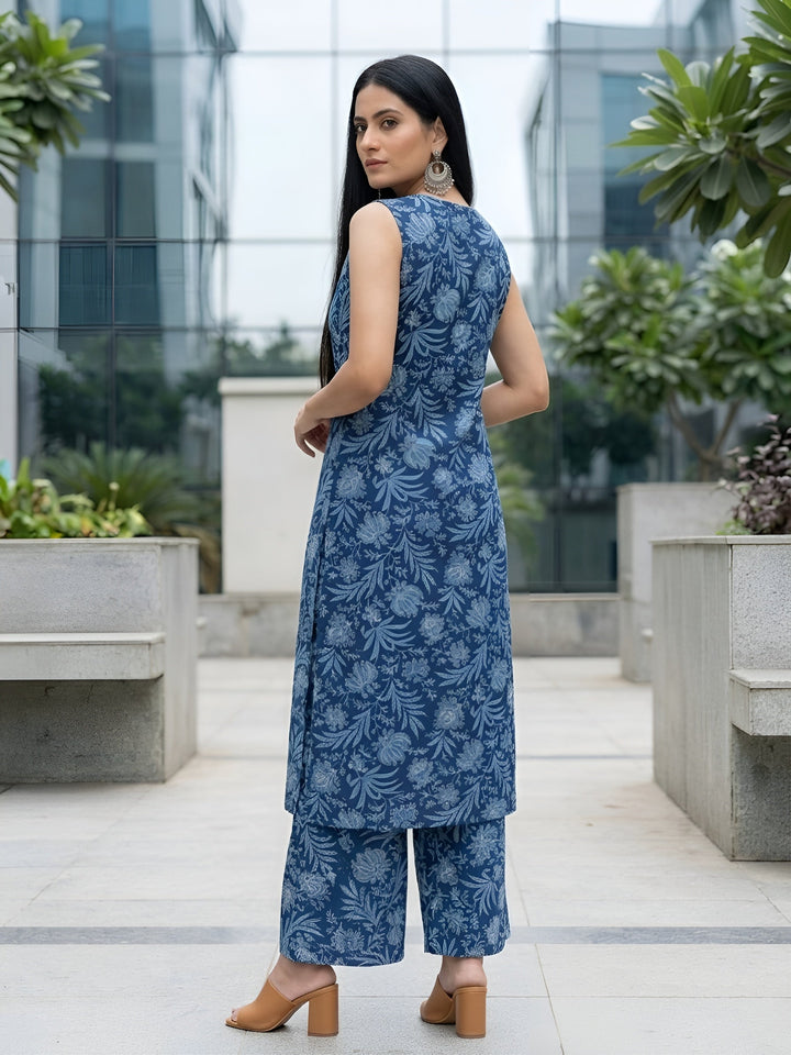 Printed Straight Kurta With Palazzo