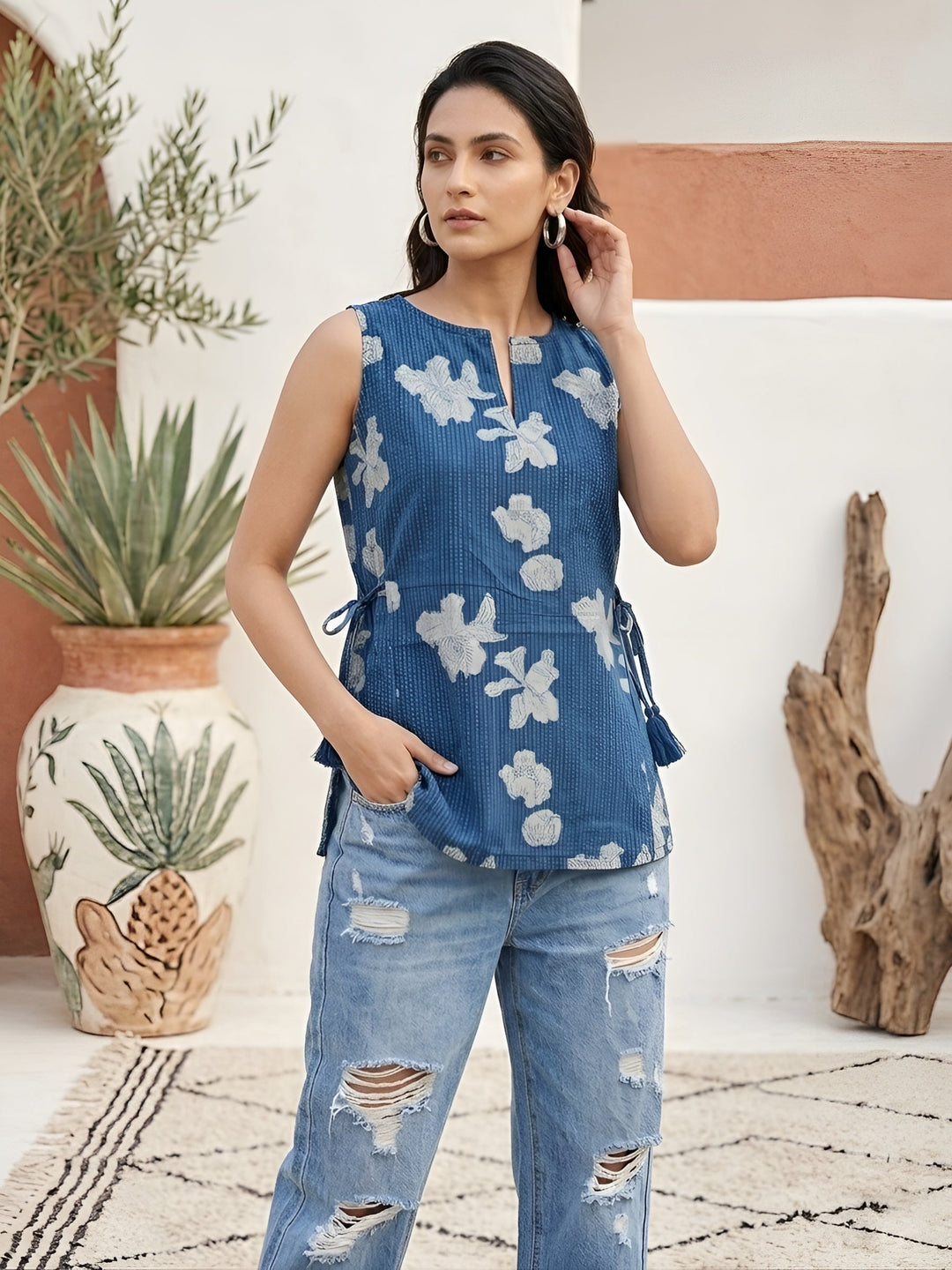 Printed Stylish Crop Top