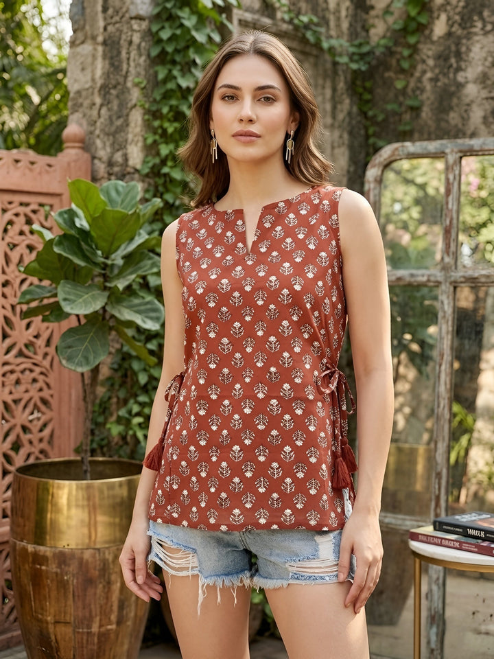 Printed Stylish Crop Top