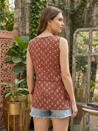 Printed Stylish Crop Top