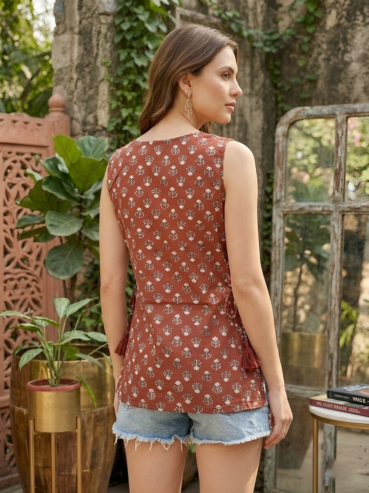Printed Stylish Crop Top