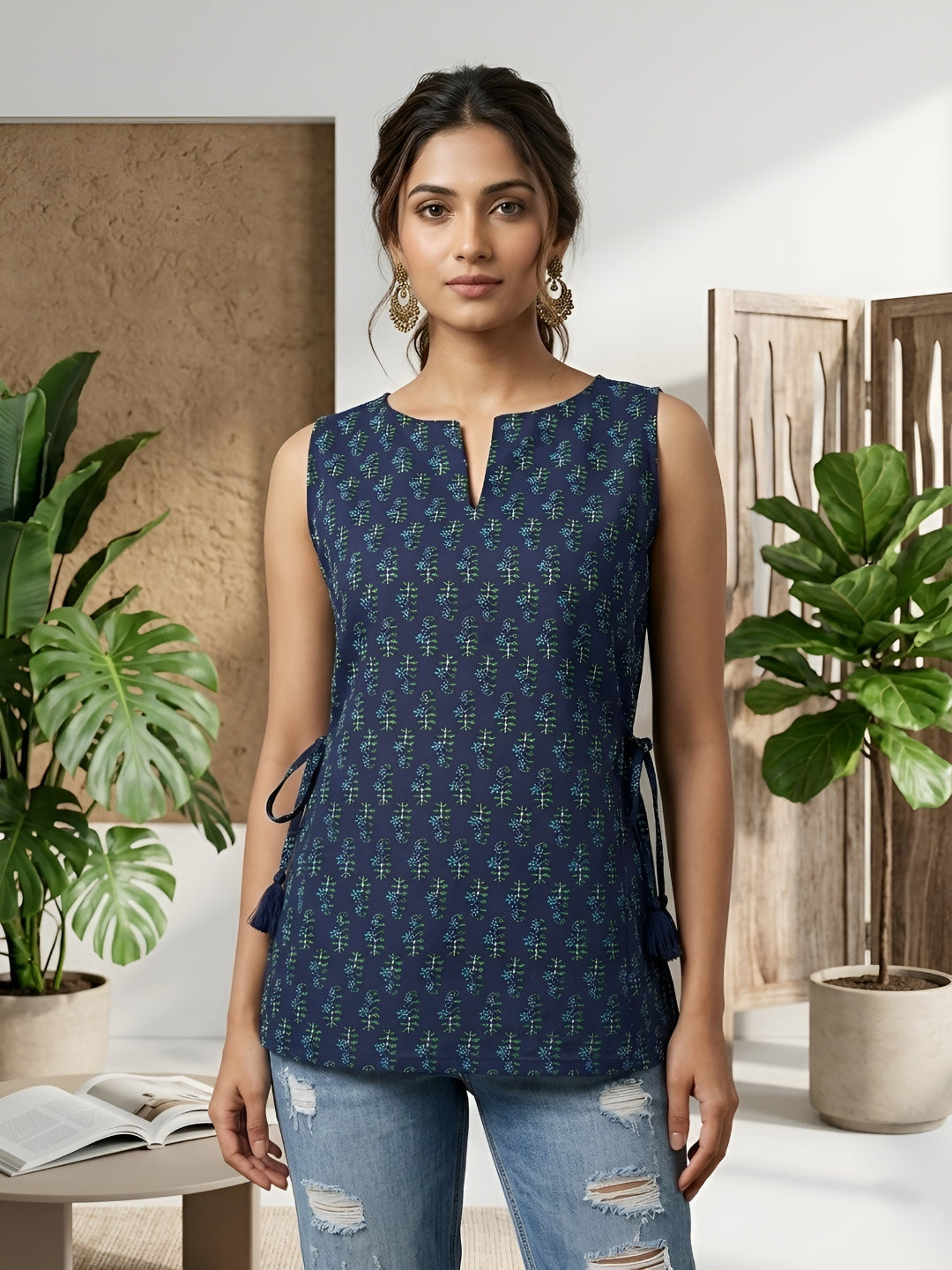 Printed Stylish Crop Top