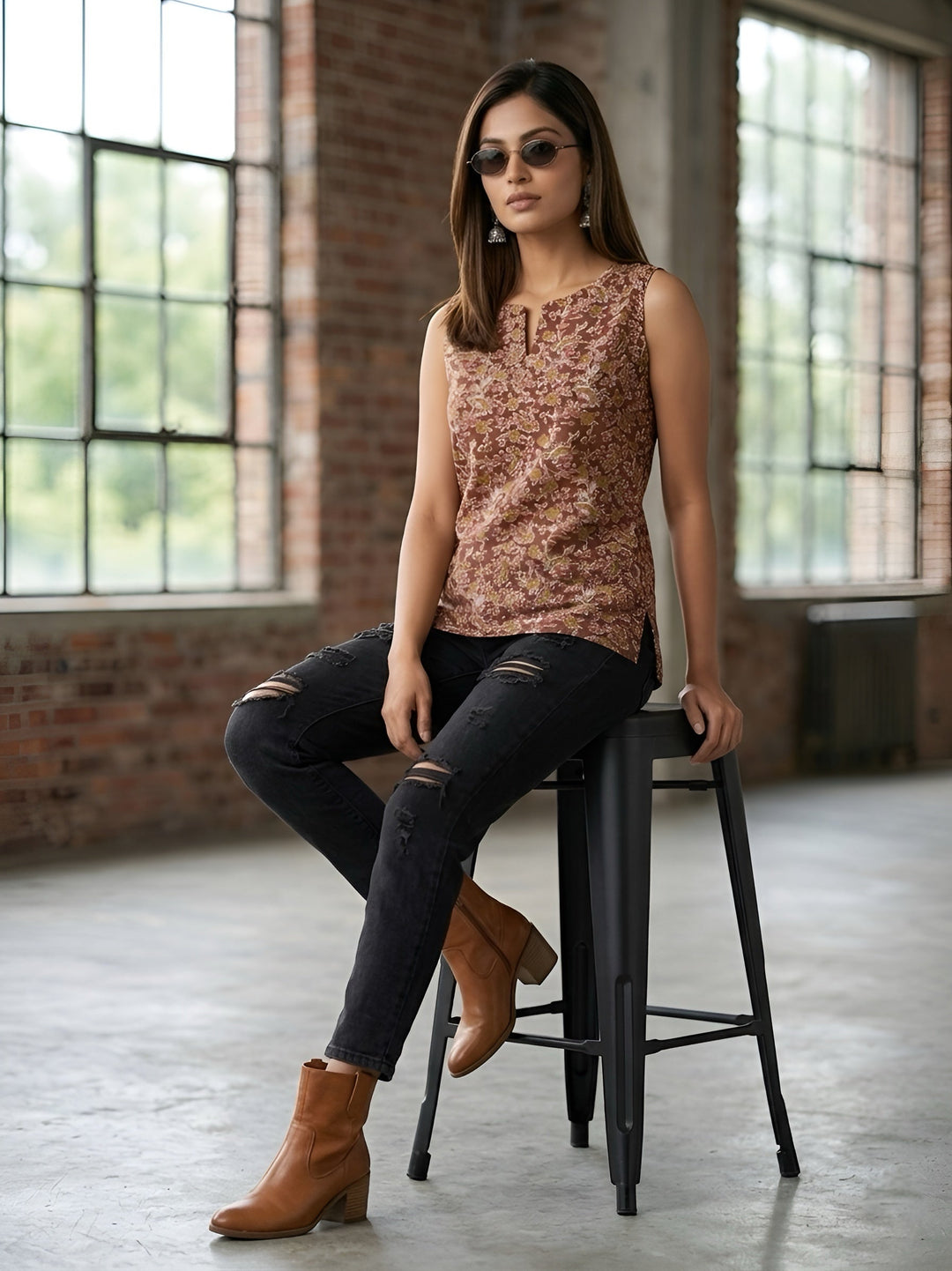 Printed Stylish Crop Top