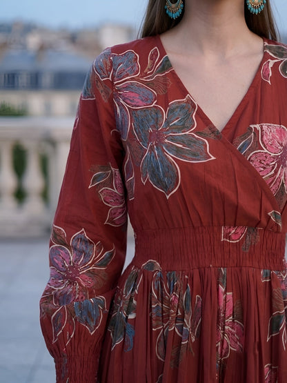 Printed Mini Dress
