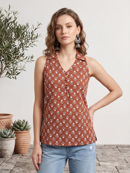 Printed Stylish Crop Top