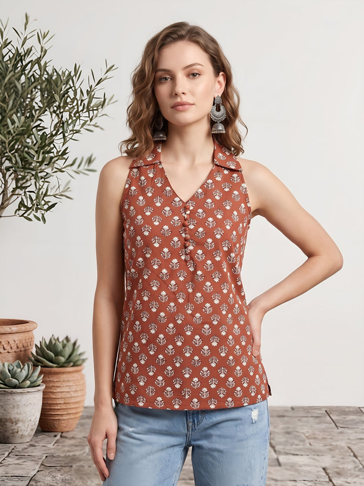 Printed Stylish Crop Top