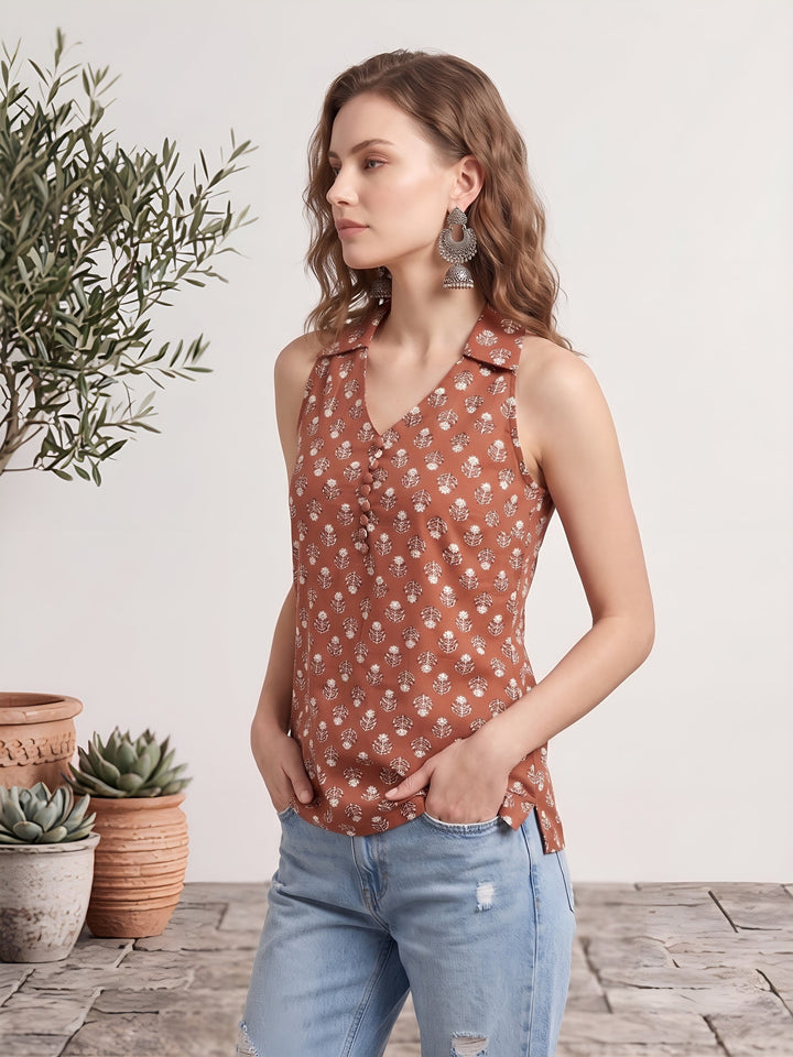 Printed Stylish Crop Top