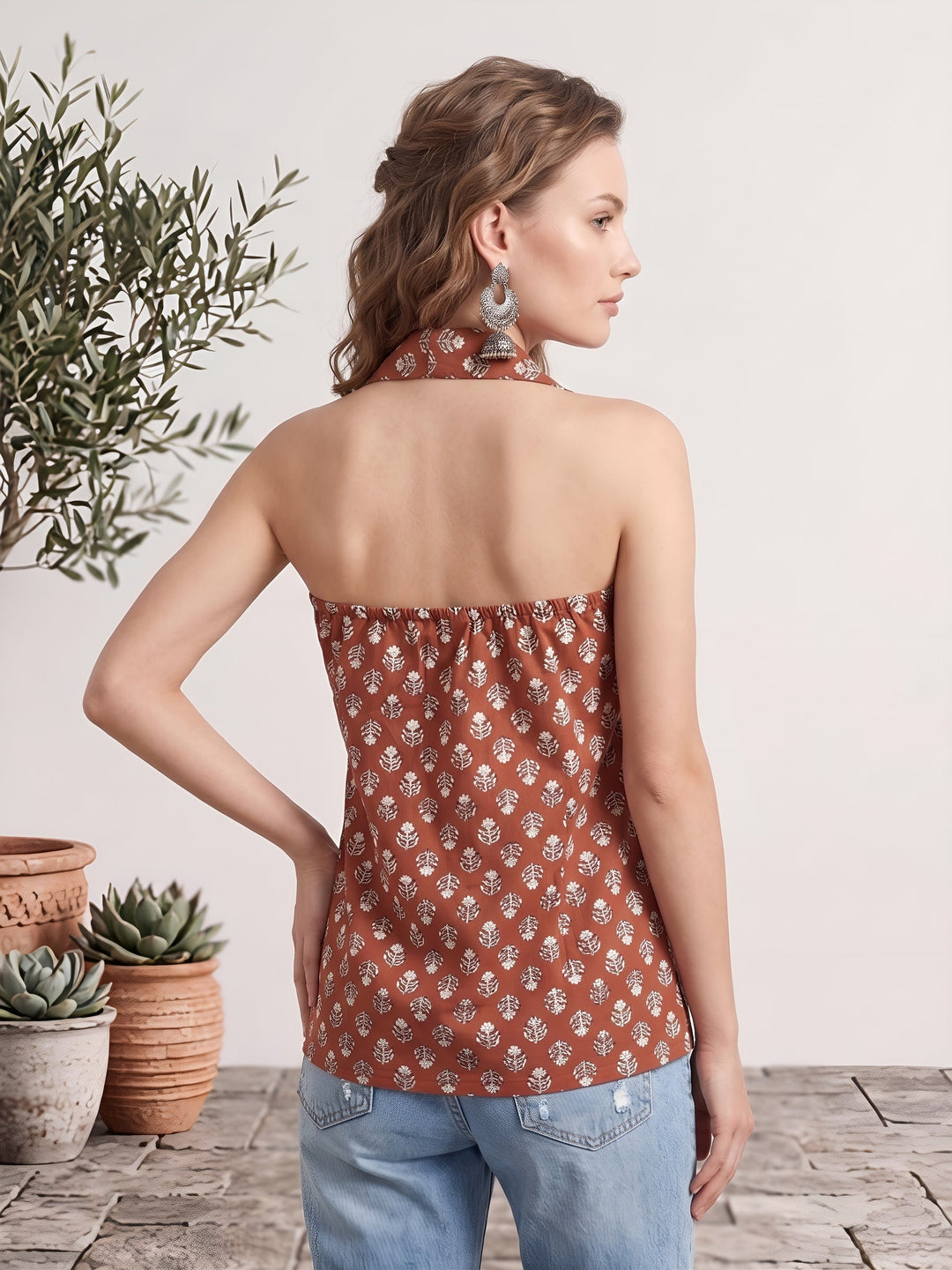 Printed Stylish Crop Top