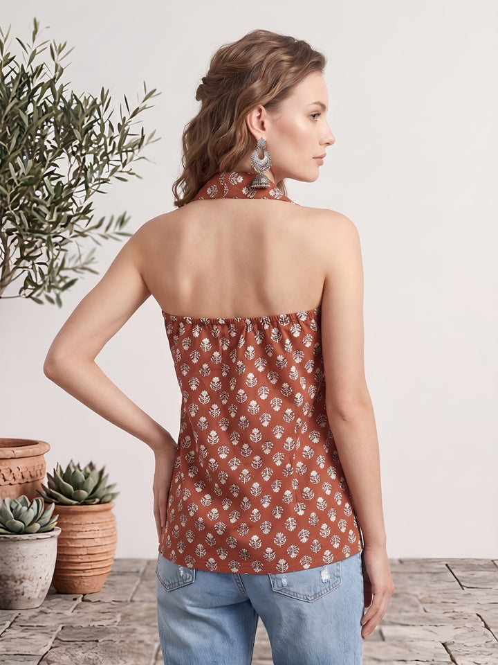 Printed Stylish Crop Top