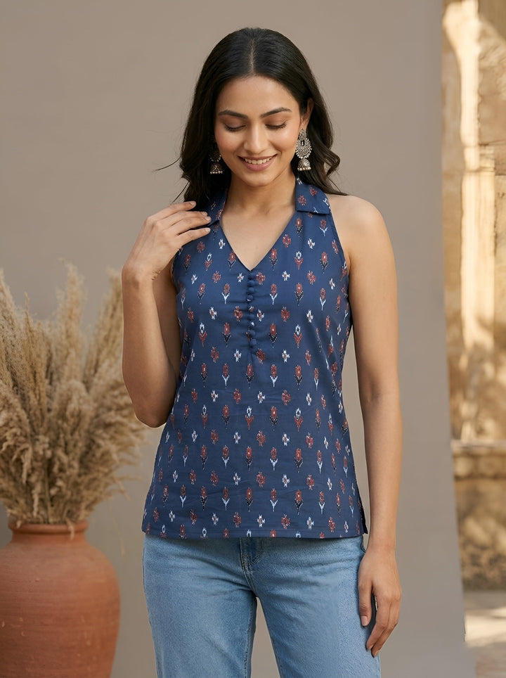 Printed Stylish Crop Top