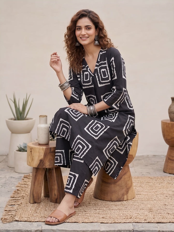 Printed Two Piece Rayon Co-ord Set