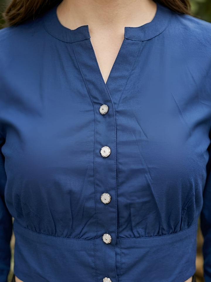Solid Cotton Crop Top
