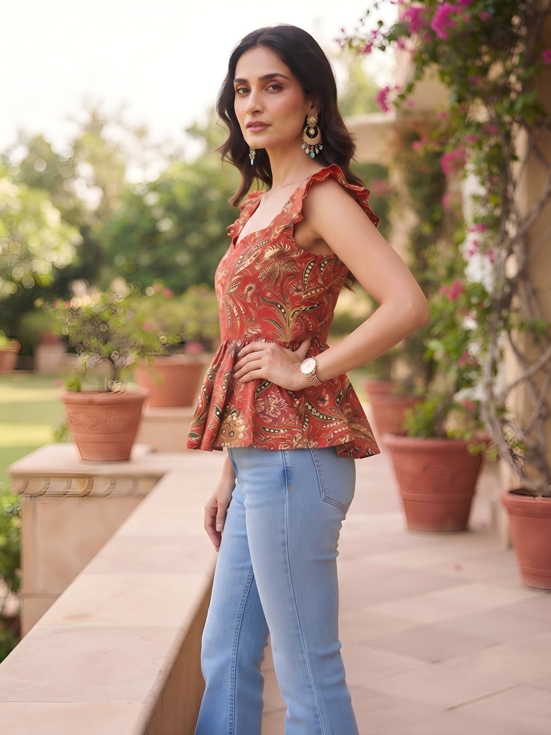Printed Stylish Crop Top