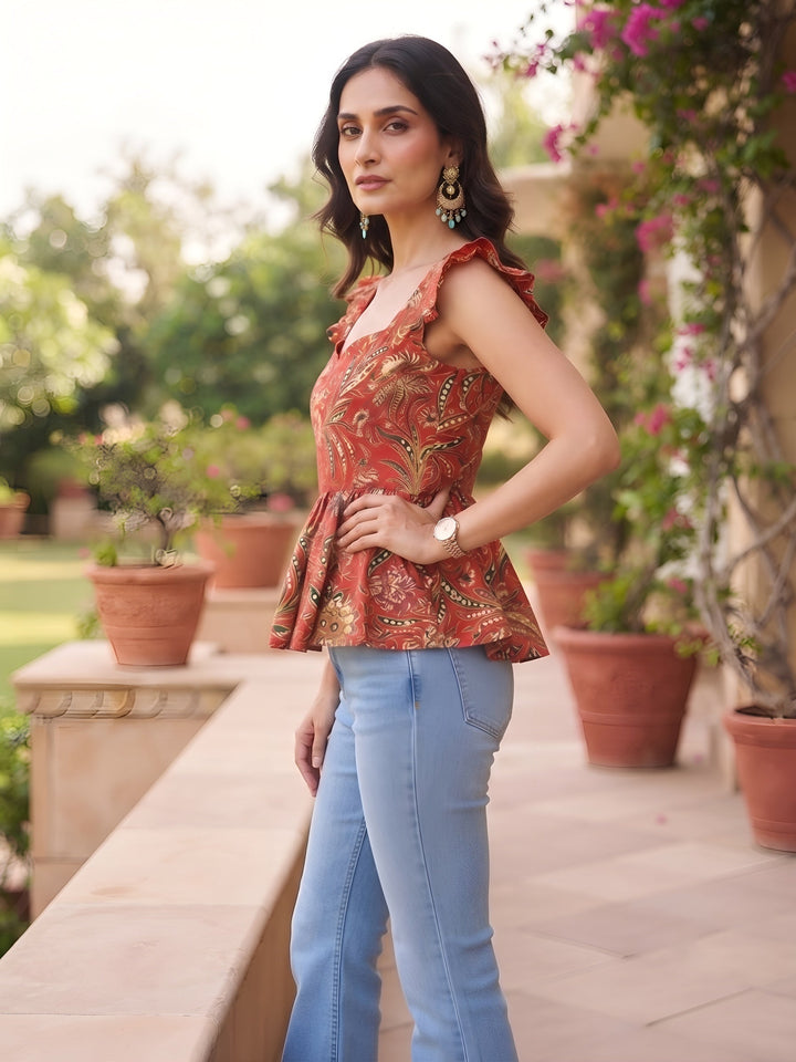 Printed Stylish Crop Top