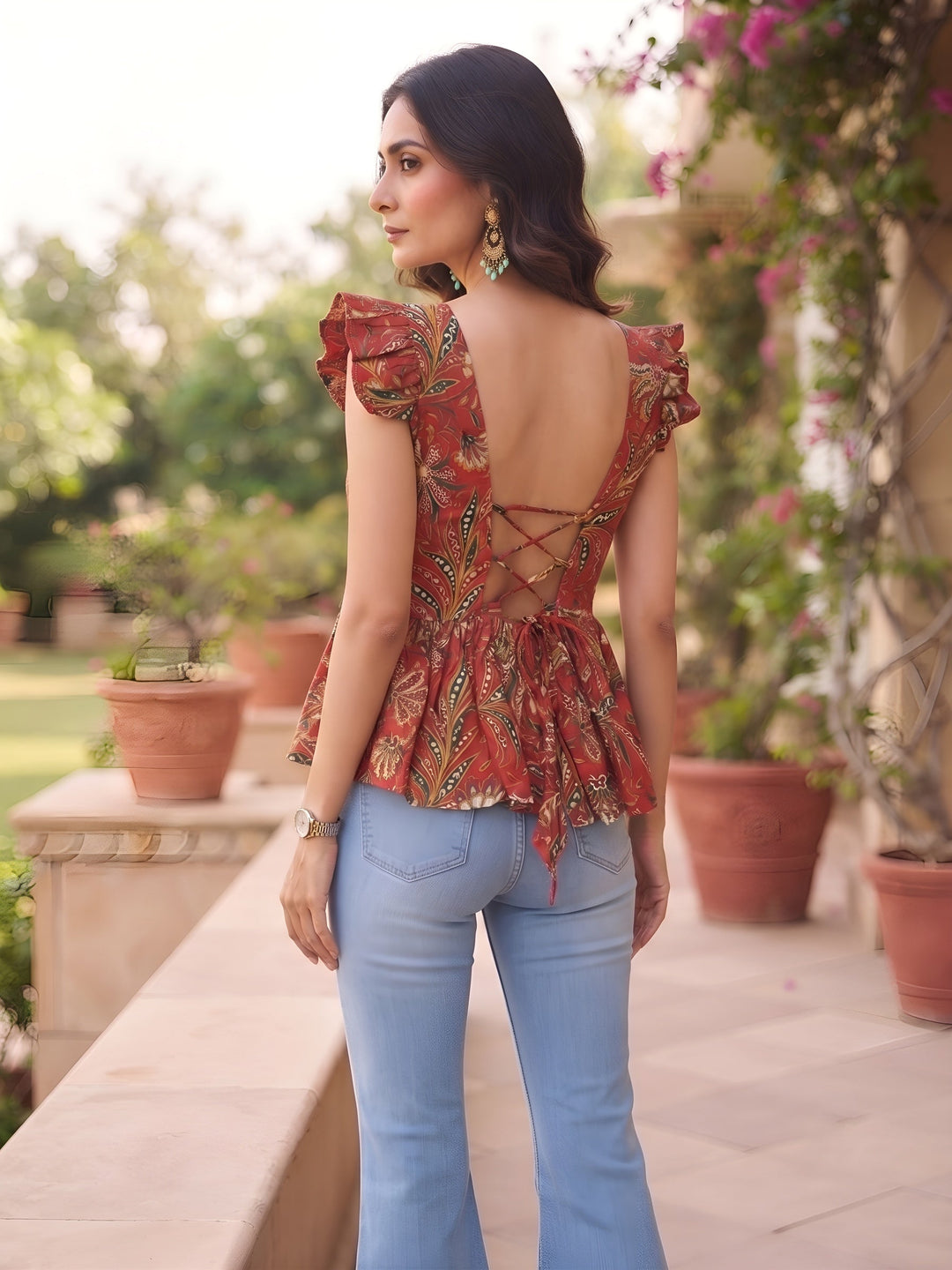 Printed Stylish Crop Top