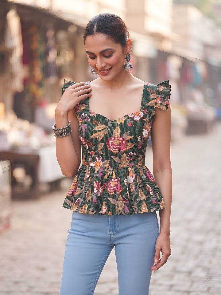 Printed Stylish Crop Top