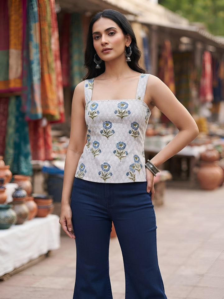 Printed Stylish Crop Top