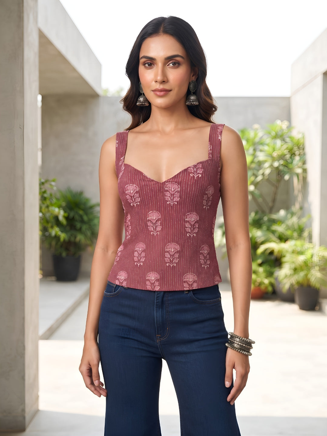 Printed Stylish Crop Top