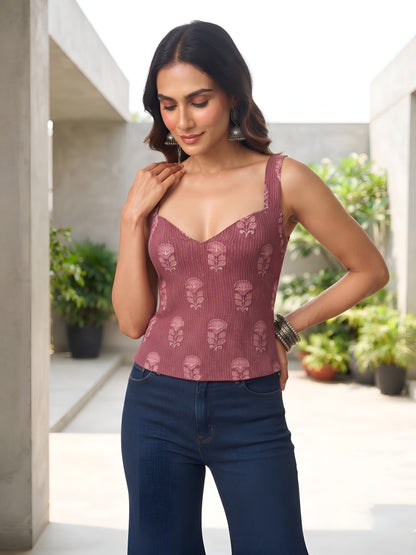 Printed Stylish Crop Top