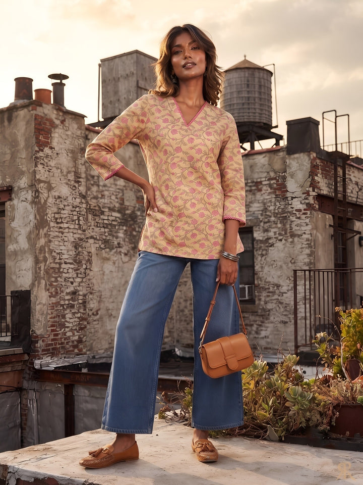 Printed Straight Kurti