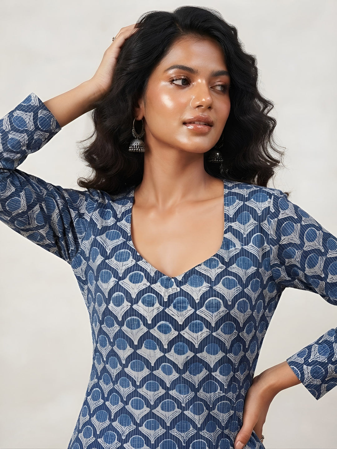 Printed Straight Kurti