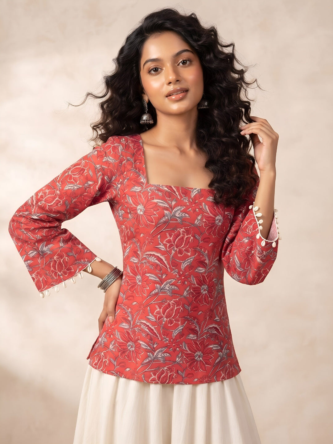 Printed Straight Kurti