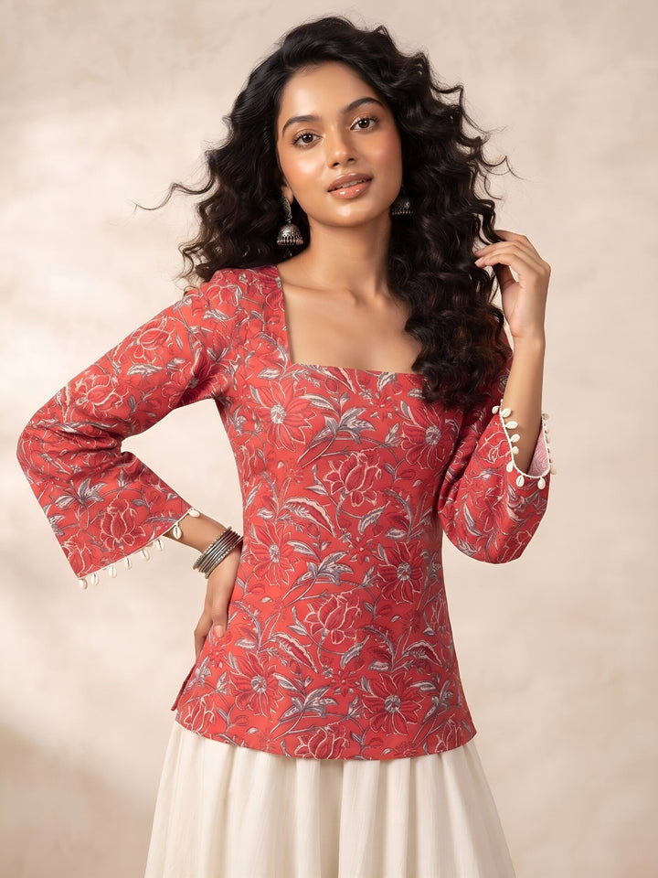 Printed Straight Kurti