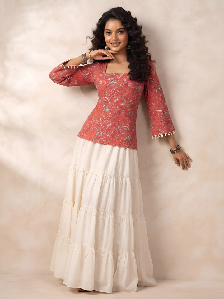 Printed Straight Kurti
