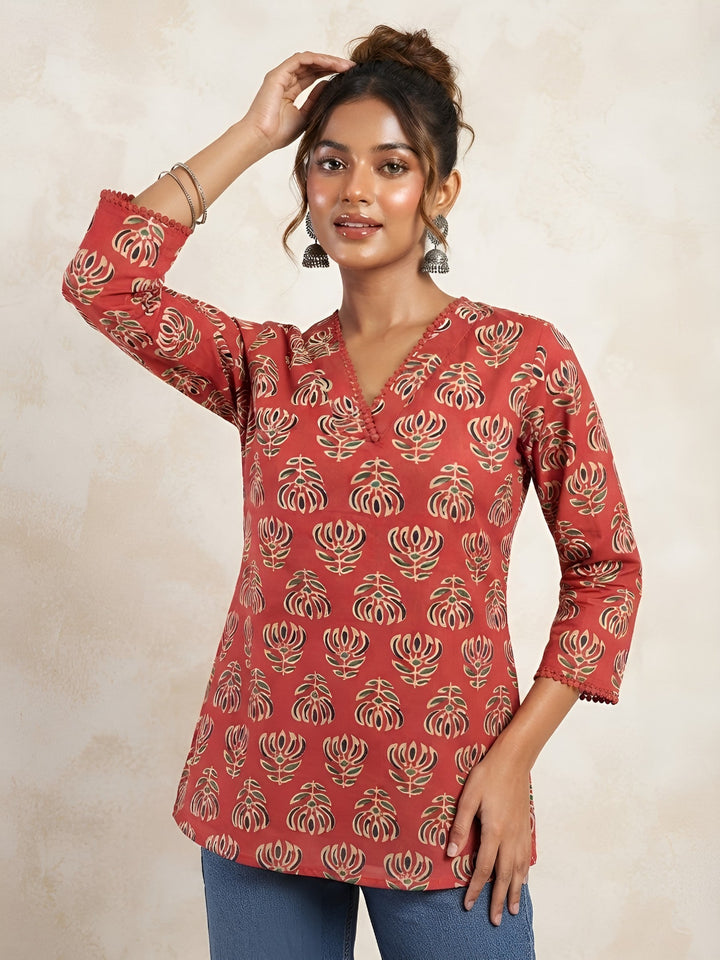 Printed Straight Kurti