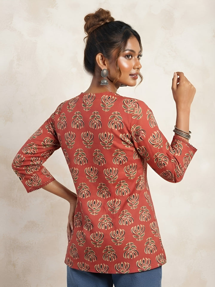 Printed Straight Kurti