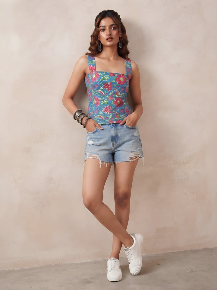 Printed Stylish Crop Top