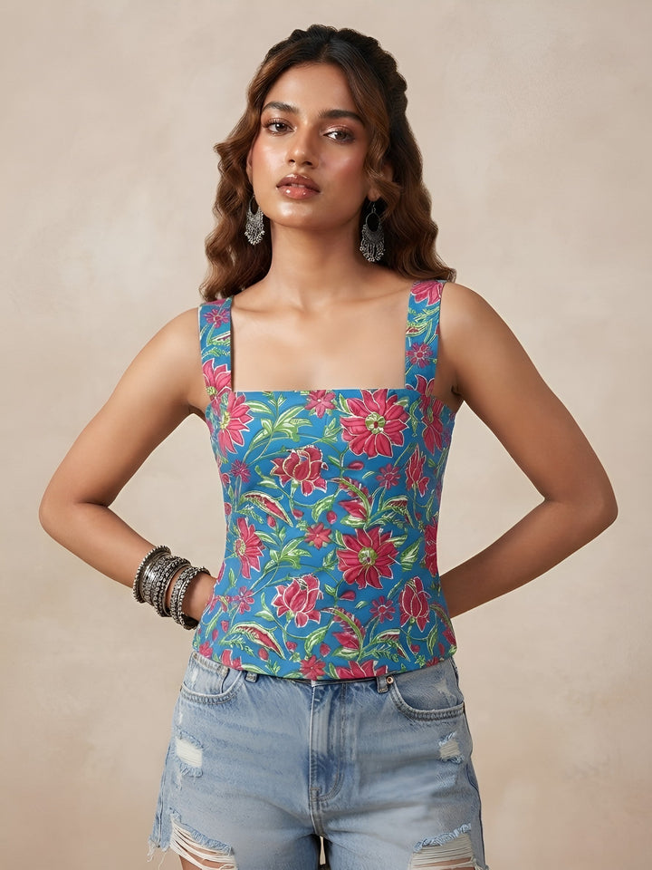 Printed Stylish Crop Top
