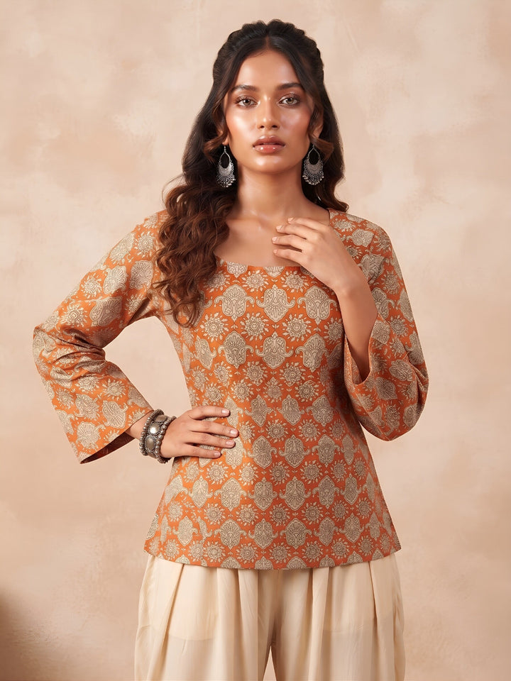 Printed Straight Kurti