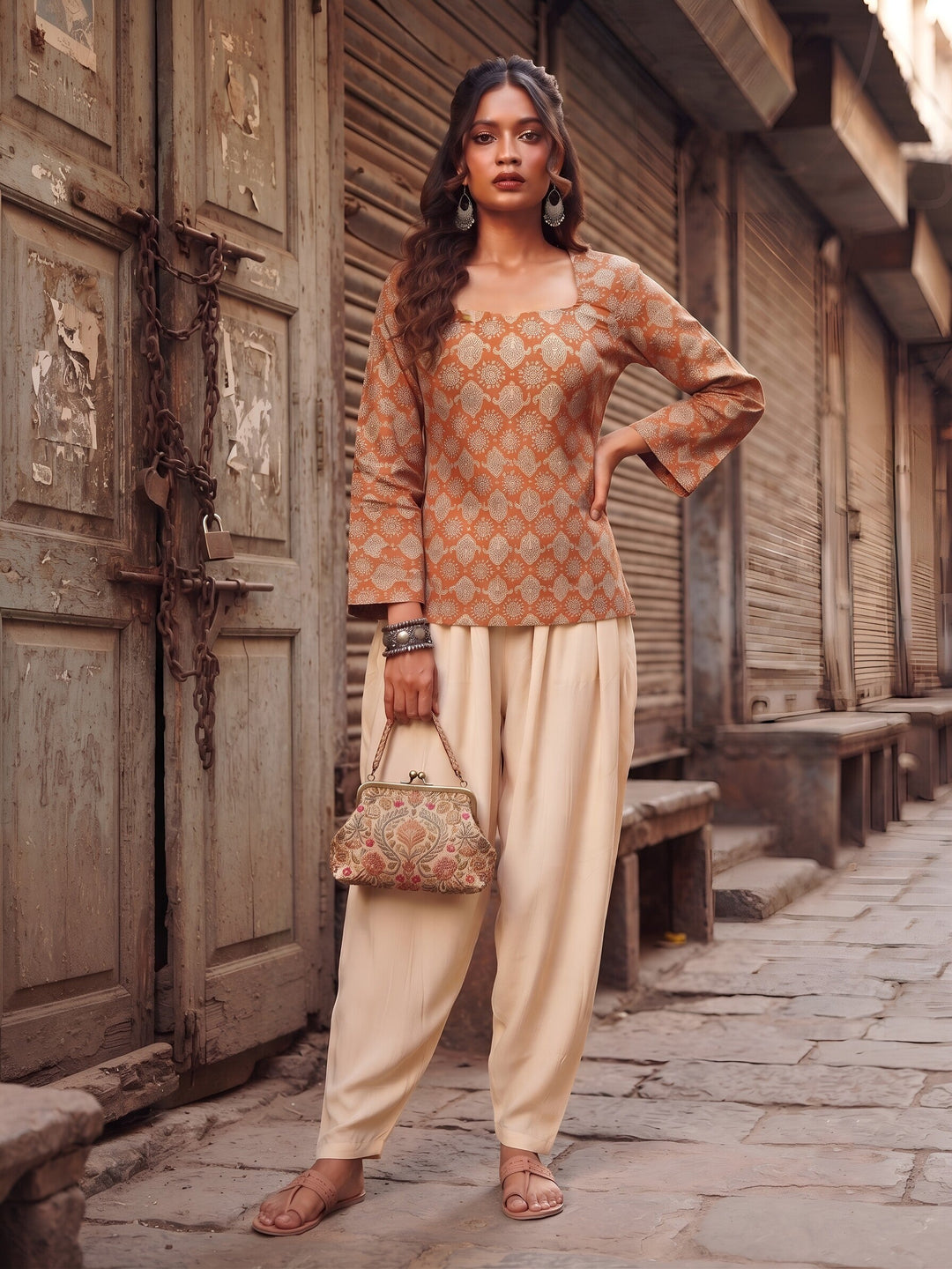 Printed Straight Kurti