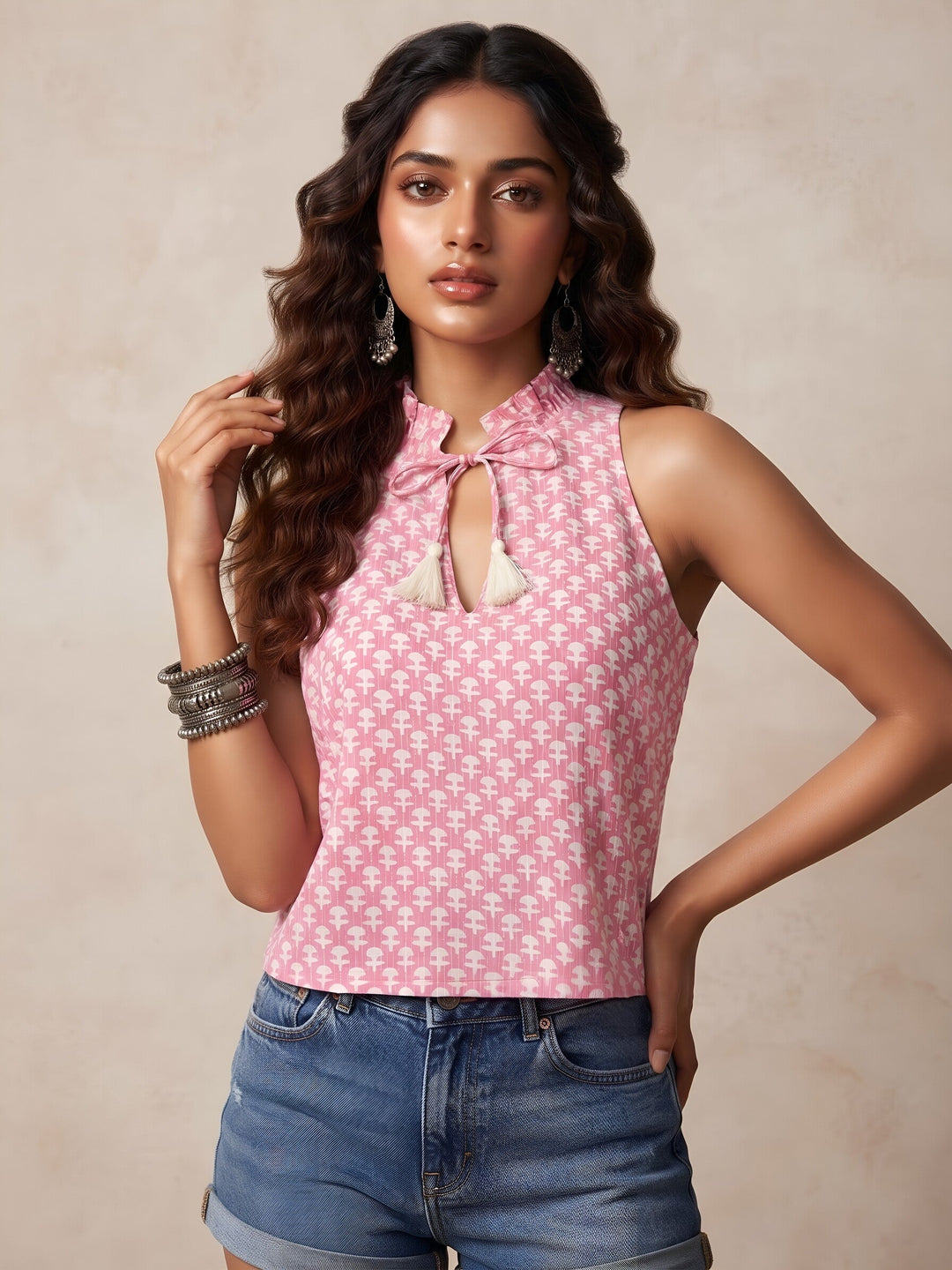 Printed Stylish Crop Top