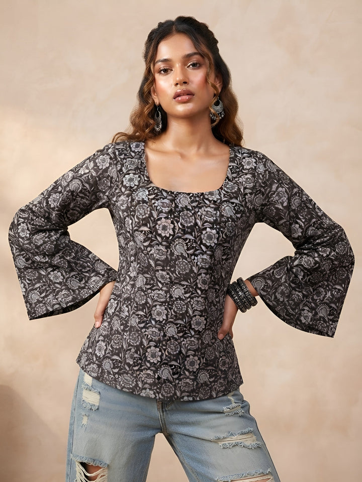 Printed Straight Kurti