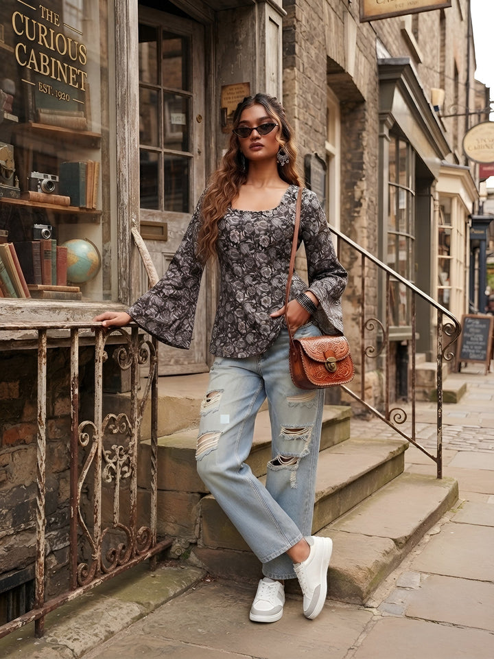 Printed Straight Kurti