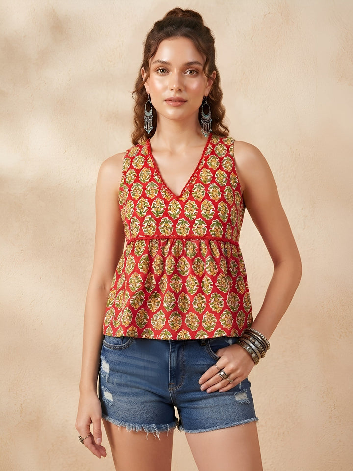 Printed Stylish Crop Top