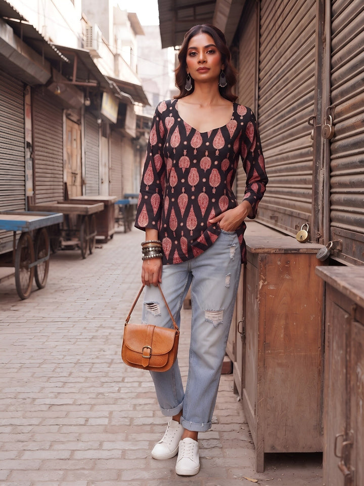 Printed Straight Kurti