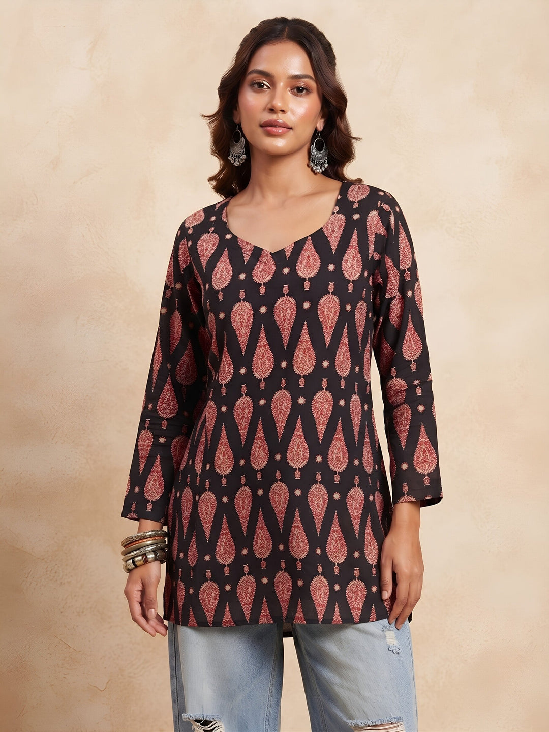 Printed Straight Kurti