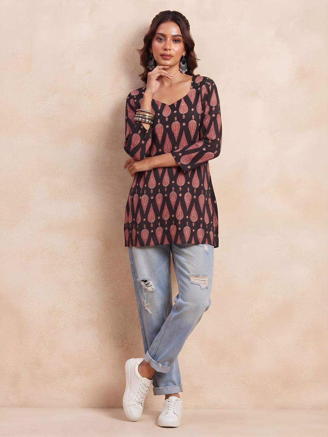 Printed Straight Kurti