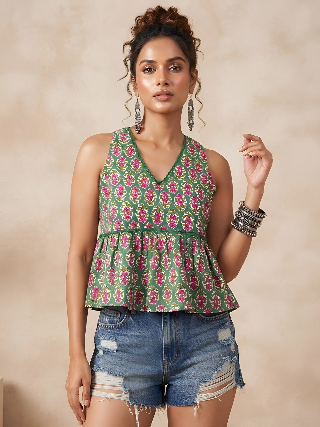 Printed Stylish Crop Top