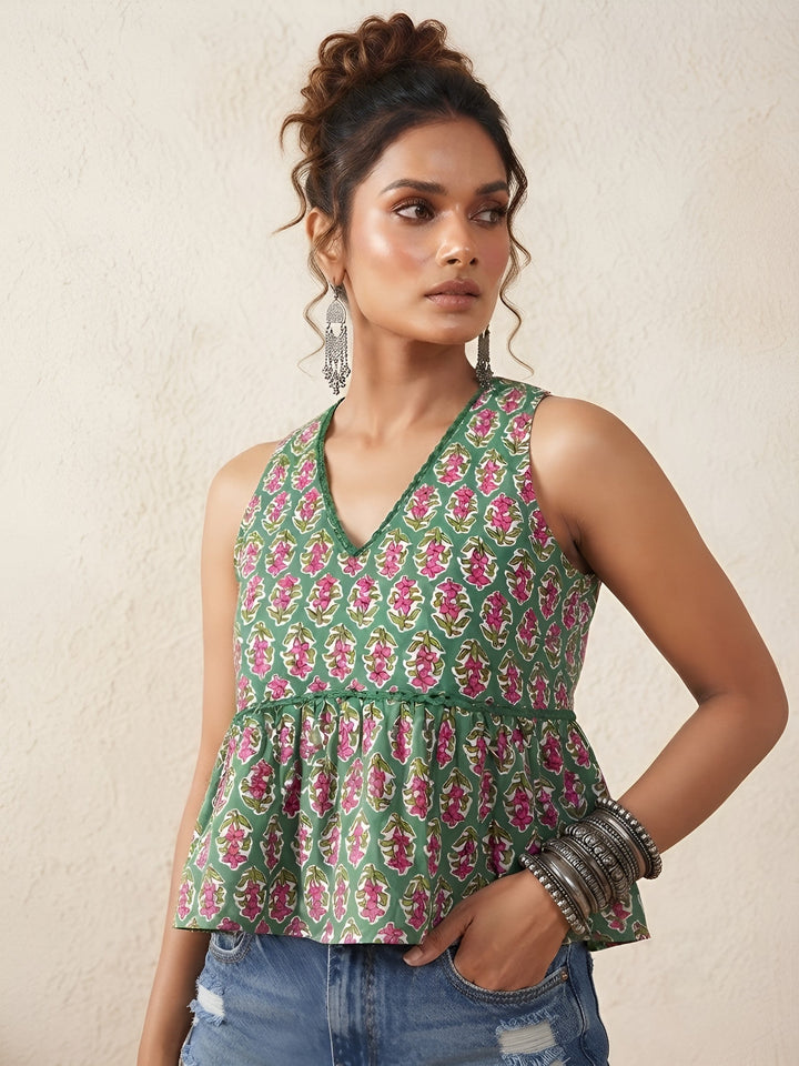 Printed Stylish Crop Top