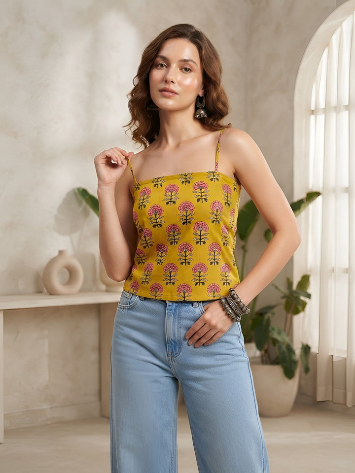 Printed Stylish Crop Top