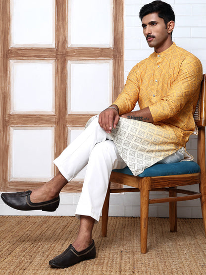 Ombre Printed Kurta Pyjama Set For Men
