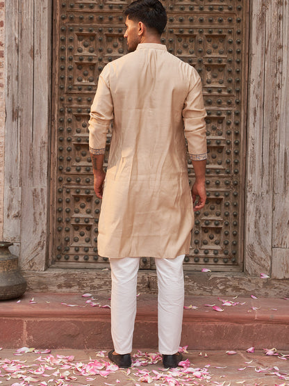 Embroidered & Sequins Kurta Set For Men