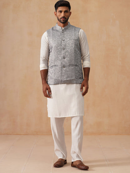 Nehru Jacket With Kurta Pyjama For Men