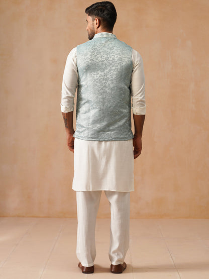 Nehru Jacket With Kurta Pyjama For Men