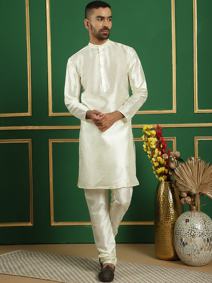Men'S Sequins And Embroidered Nehru Jacket With Solid Kurta Pyjama.