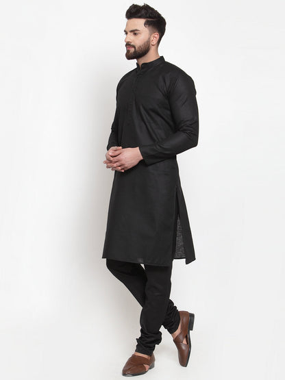 Men'S Solid Dobby Kurta Payjama Set